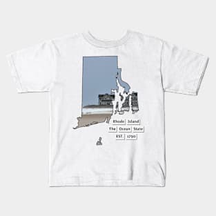 Rhode Island USA Kids T-Shirt